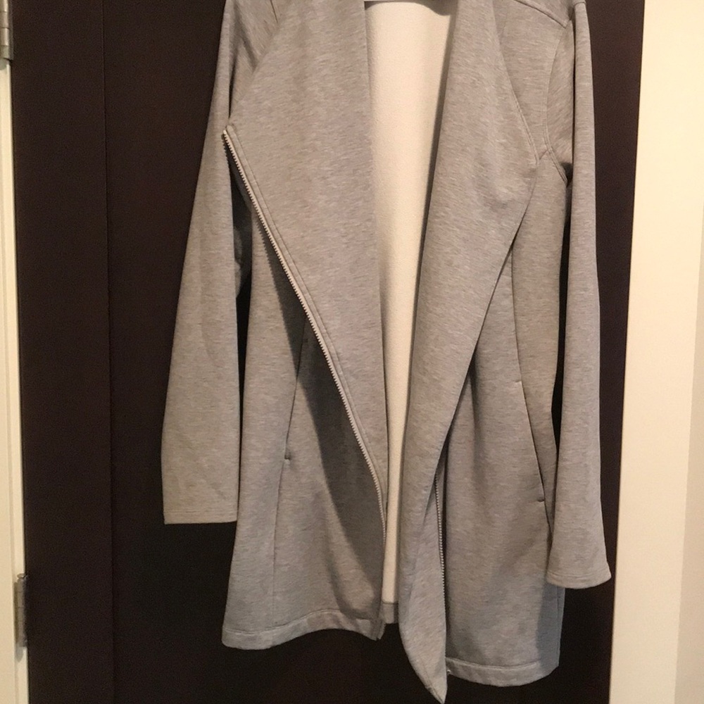 Athleta SoftTech grey jacket